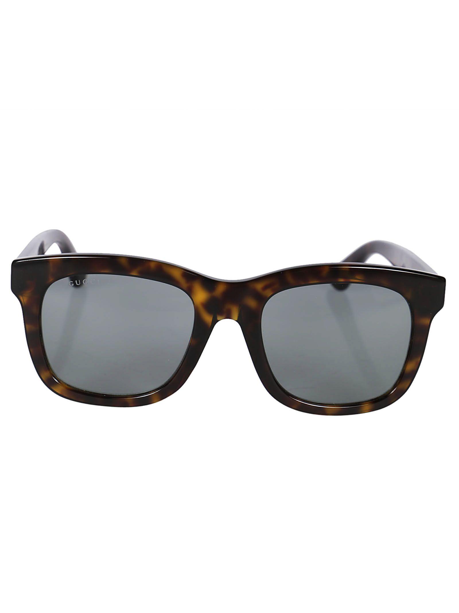 Gucci Leopard Square Sunglasses In Havana ModeSens