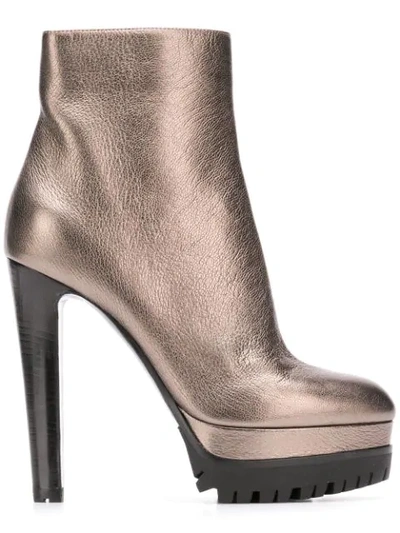 Sergio Rossi Ankle Boots - Gold