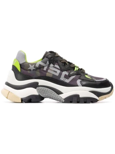 Ash Addiction Camouflage Sneakers - Green
