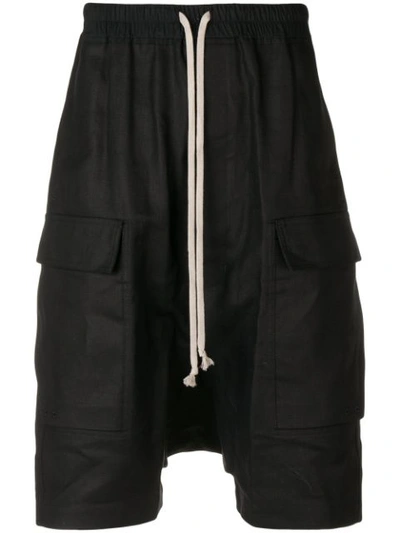 Rick Owens Shorts Mit Tiefem Schnitt In Black