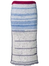 Calvin Klein 205w39nyc High Knit Skirt In Blue