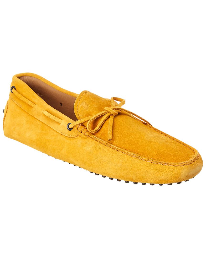 Tod's Tods Gommino Suede Loafer In Yellow | ModeSens