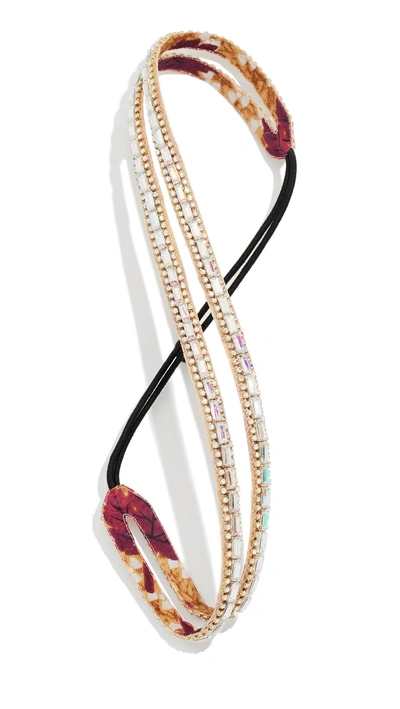 Deepa Gurnani Deepa By  Sydnee Elastic Headband In Iridescent