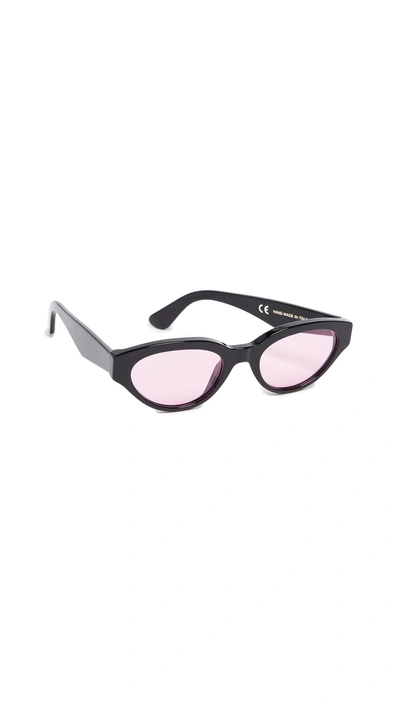 Super Sunglasses Drew Sunglasses In Black Pink