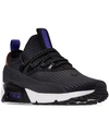 Nike Men's Air Max 90 Ez Casual Sneakers From Finish Line In Black/black-anthracite-pe