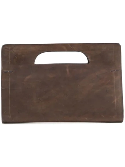 Cecchi De Rossi Rectangular Small Tote Bag - 棕色 In Brown
