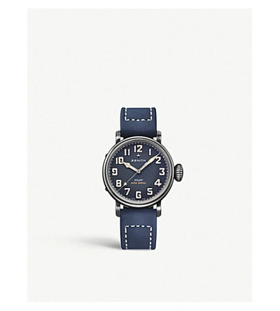 Zenith 11.1940.679/53.c808 Pilot Type 20 Extra Special Stainless Steel Automatic Pilot Watch In Blue