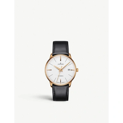 Junghans 027/7812.00 Meister Classic Rose Gold-plated And Leather Strap Watch