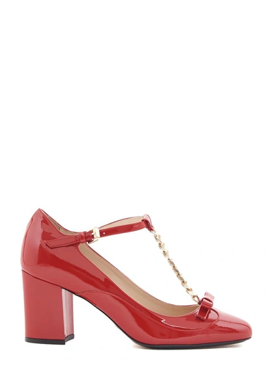 N°21 Bow Pumps In Red