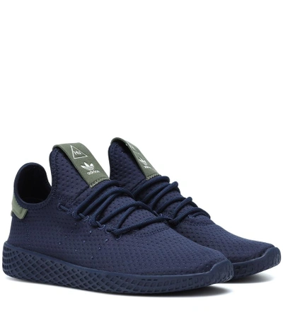 Adidas Originals By Pharrell Williams Tennis Hu Sneakers In Blue