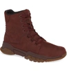 Timberland Men's City Force Reveal Leather Boots, Red In Dark Port Nubuck