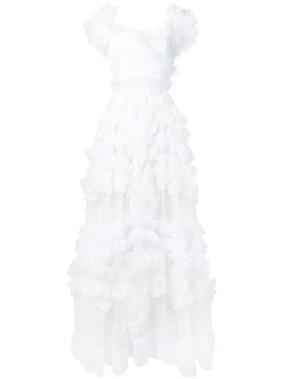 Dolce & Gabbana Long Evening Dress In White