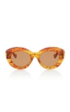 Loewe Cat-eye Acetate Sunglasses In Brown