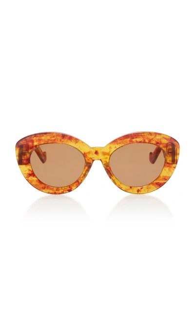 Loewe Cat-eye Acetate Sunglasses In Brown