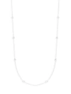 Saks Fifth Avenue Women's Diamond 14k White Gold Bezel Station Necklace