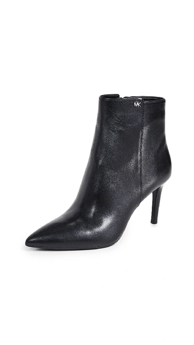 Michael Michael Kors Women's Dorothy Leather High-heel Booties In Black