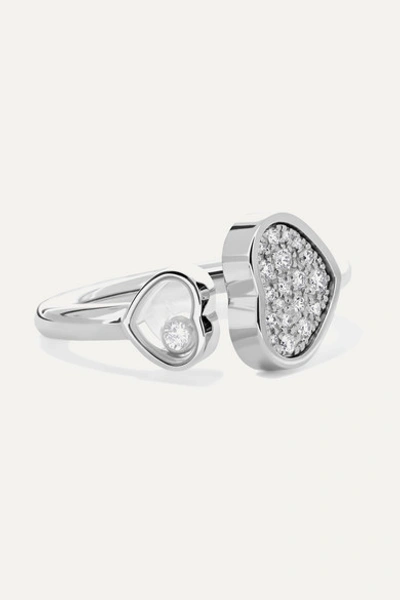 Chopard Happy Hearts 18-karat White Gold Diamond Ring