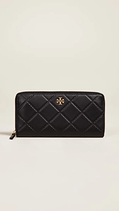 Tory Burch Georgia Zip Continental Wallet In Black