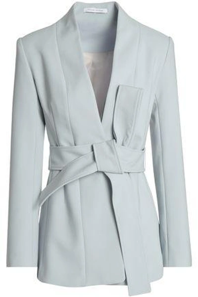 Rachel Gilbert Woman Knotted Woven Blazer Sky Blue