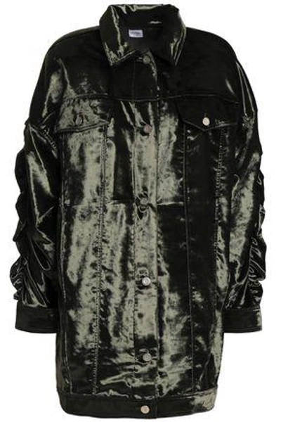 Opening Ceremony Woman Velvet Jacket Dark Green