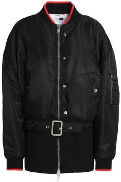 Opening Ceremony Woman Belted Shell Bomber Jacket Black