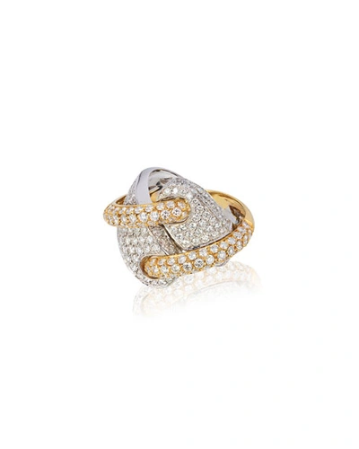 Andreoli 18k 2-tone Gold Diamond Ring