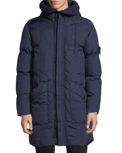 Stone Island Men s Capo Lungo Vera Puffer Jacket In Dark Blue