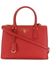 Prada Medium Galleria Tote Bag In Red