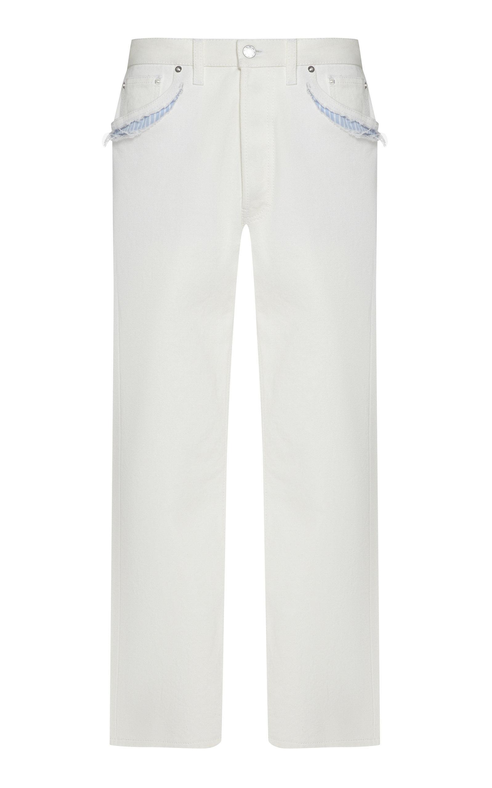 maison margiela white jeans