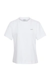 Ferragamo Cotton Jersey Short Sleeves T-shirt With Signature Pin In White