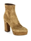 Gianvito Rossi Texas Suede Platform Booties