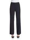 Lafayette 148 Classic Stretch Wool Trousers In Navy