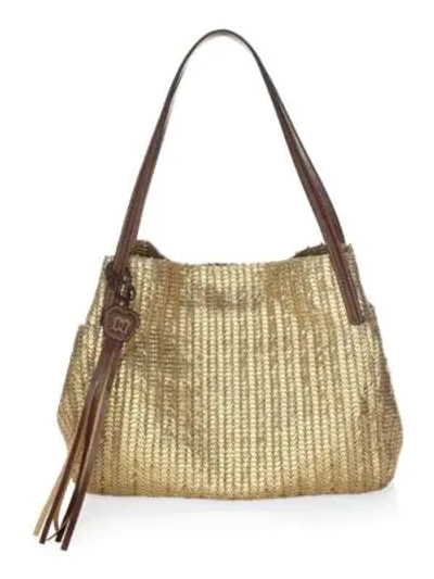 Eric Javits Aura Woven Metallic Tote Bag In Gold