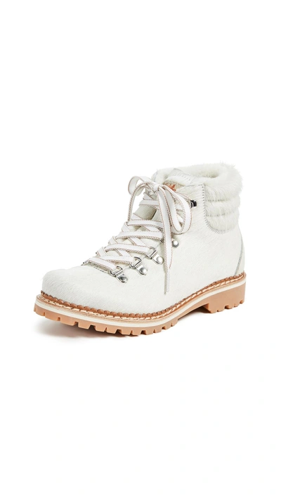 Montelliana Margherita Hiker Boots In White