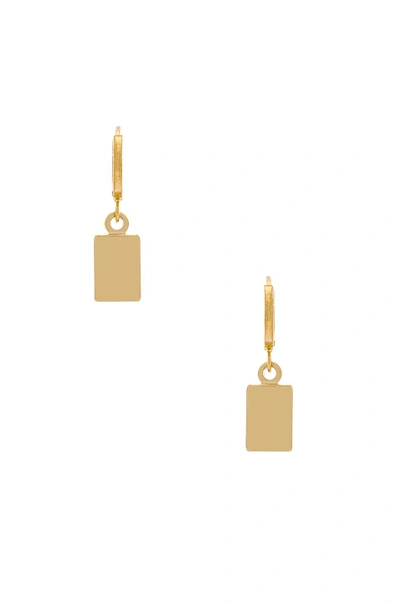 Five And Two Piper Hoop Earrings In Metallic Gold
