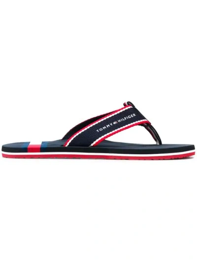 Tommy Hilfiger Logo Flip-flops - Blue