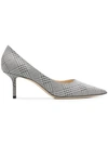 Jimmy Choo Love 65 Silver Prince Of Stars Pointy Toe Pumps