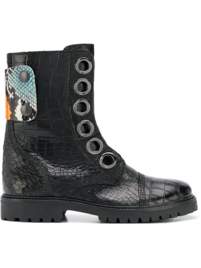 Zadig & Voltaire Zadig&voltaire Joe Crok Patch Boots - Black