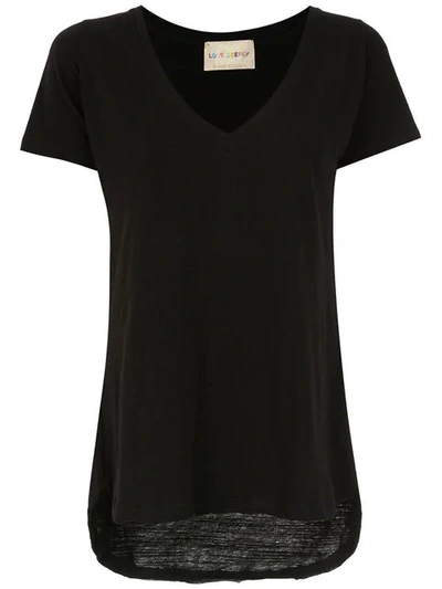 Andrea Bogosian V-neck T-shirt In Black