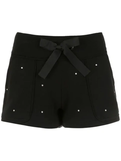 Andrea Bogosian Apliqué Sweatshorts - Black