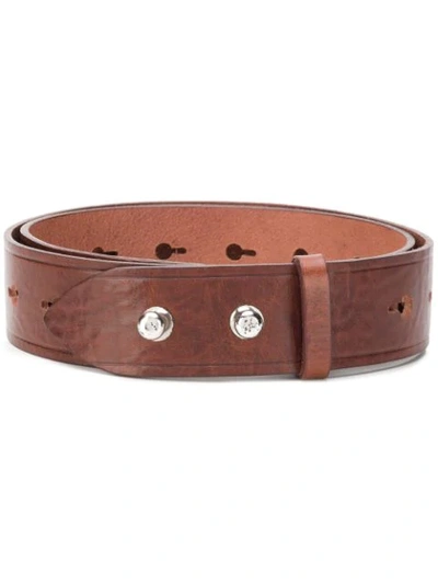 Isabel Marant Marcia Leather Belt In Brown