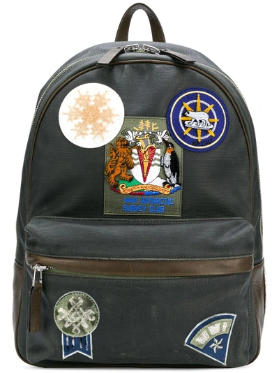 Mr & Mrs Italy Rucksack Mit Patches In Grey