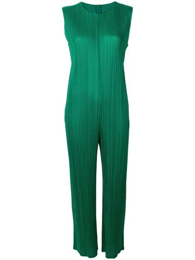Issey Miyake Pleated Straight In Green
