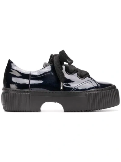 Agl Attilio Giusti Leombruni Platform Low-top Shoes In Blue