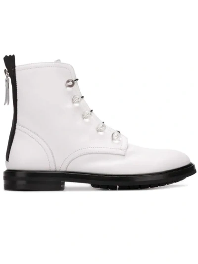 Agl Attilio Giusti Leombruni Lace-up Ankle Boots In White