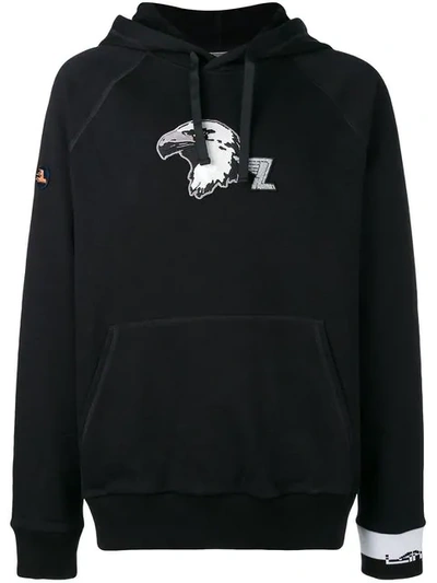 Lanvin Eagle Patch Hoodie In Black