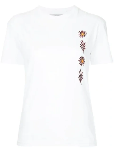 Bruta Flower Embroidered T-shirt - 白色 In White