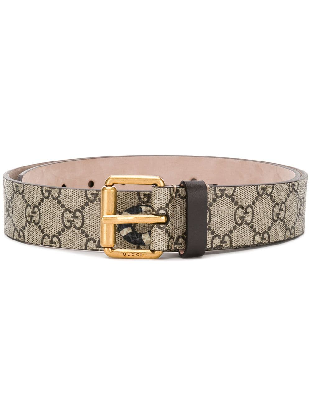 gg belt with kingsnake print