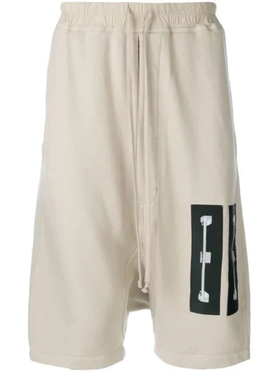 Rick Owens Drkshdw Drop-crotch Shorts - Neutrals