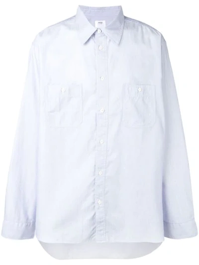 Visvim Long-sleeve Fitted Shirt In Blue